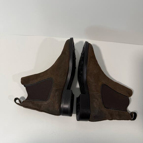 Thursday Boot Co Women's Boots Everyday Chelsea Pull On Brown Leather Suede 5.5 - Picture 4 of 7